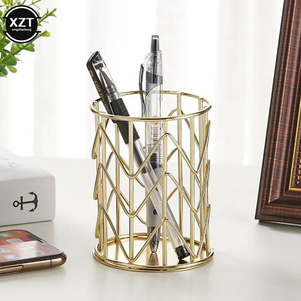 Hollow Out Makeup Brush Holder, Pen Pencil Stationary Holder, Lipstick Brush Pen Holder Organizer, Wrought Iron Pen Storage, Dressing Table Holder Case, Nordic Iron Cylindrical Cosmetics Makeup Brushes Storage Organizer Hollow Out Makeup Brush Holder, Pen Pencil Stationary Holder, Lipstick Brush Pen Holder Organizer, Wrought Iron Pen Storage, Dressing Table Holder Case, Nordic Iron Cylindrical Cosmetics Makeup Brushes Storage Organizer